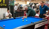 Mike Massey doing trick shots - 2015 Billiard Congress of America Expo